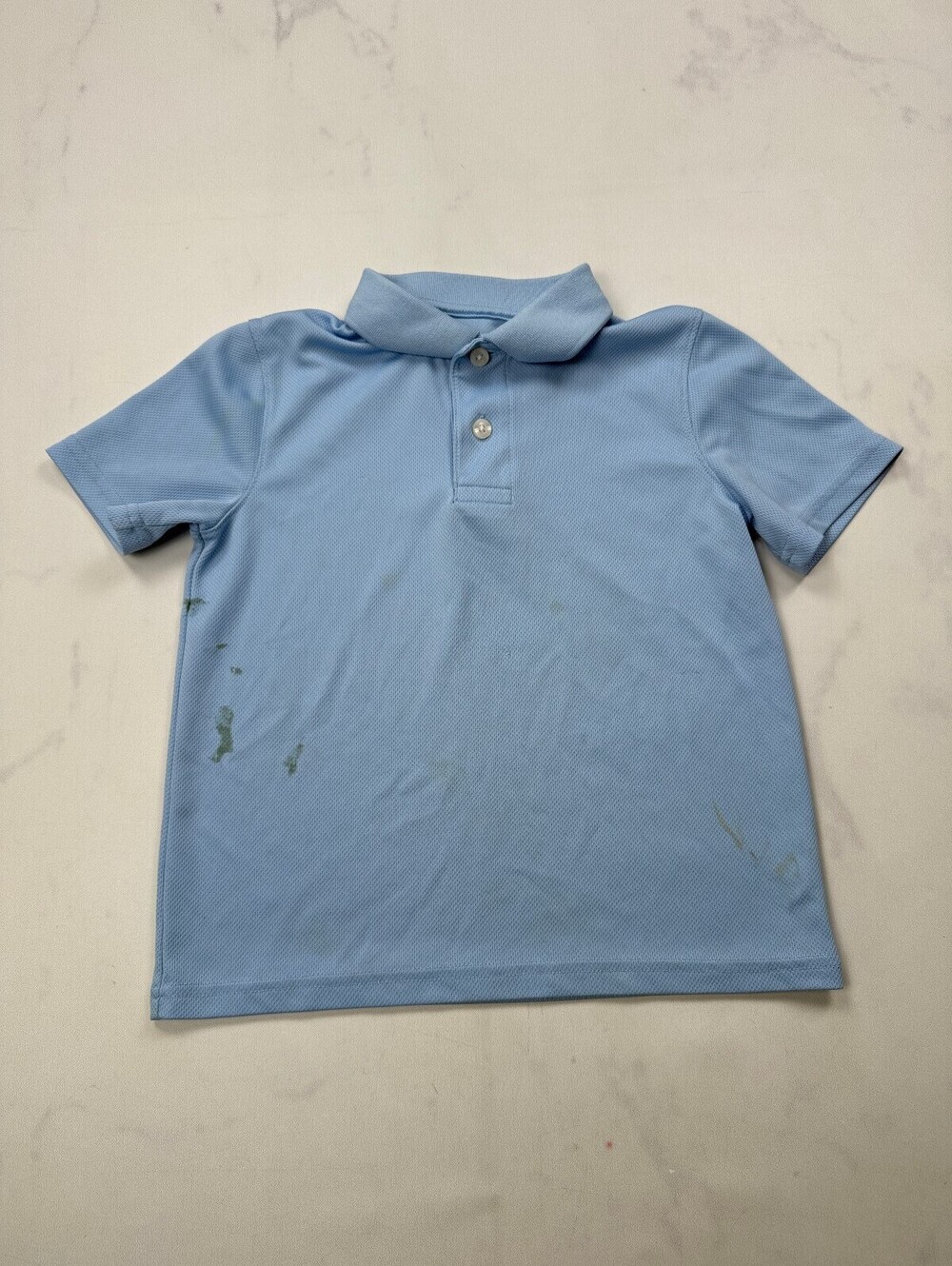 Cat & Jack Polo Shirt Light Blue 90s VTG Timeless Style - Boys 8